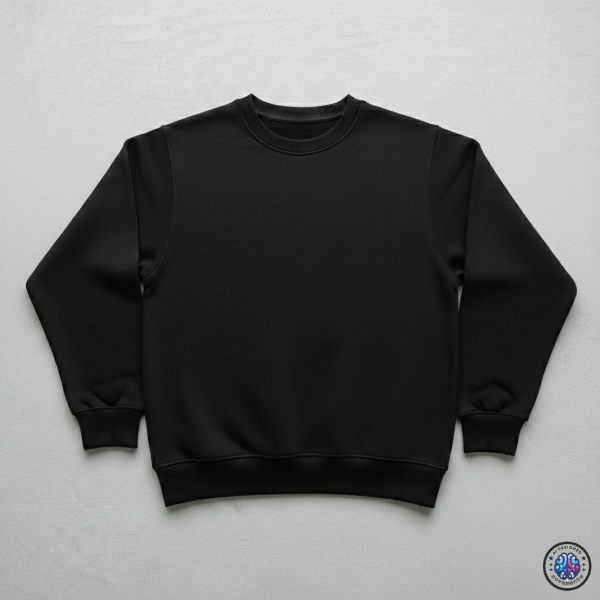 Buzo Cuello Redondo - Negro